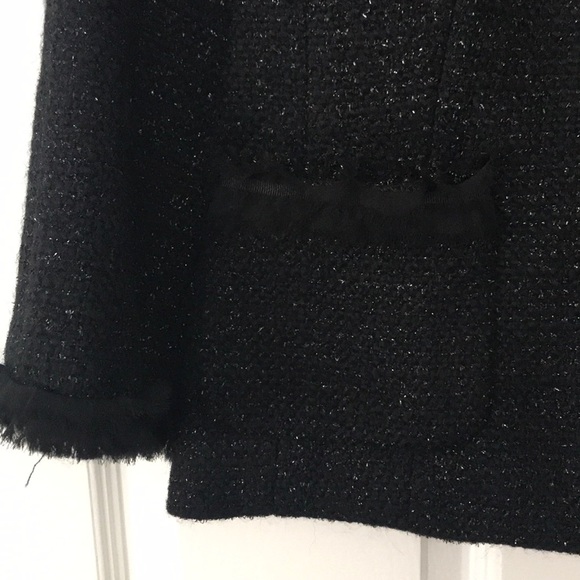 Subtle sparkle 3/4 sleeve wool blend "Lady Jacket" Sz 8 - Picture 2 of 5